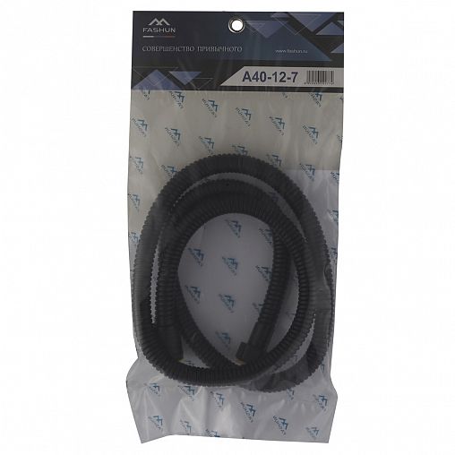 Шланг для душа Fashun A40-12-7, 1,2 м, черный фото