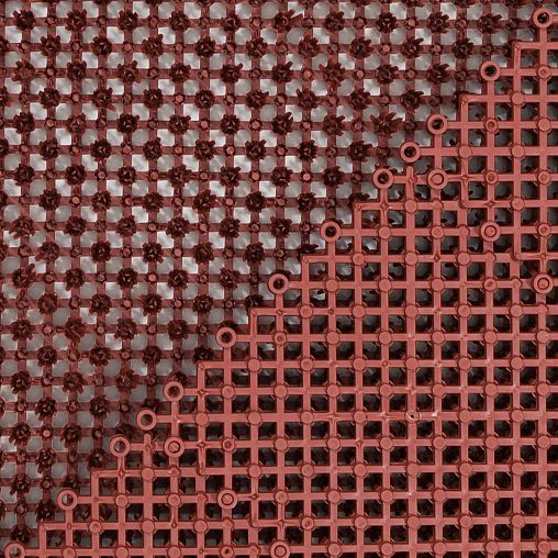 Коврик придверный SunStep Травка, 42 x 56 см, коричневый фото