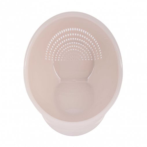 Сито-дуршлаг Альтернатива, 24,5 x 21,5 x 19,5 см, бежевый фото