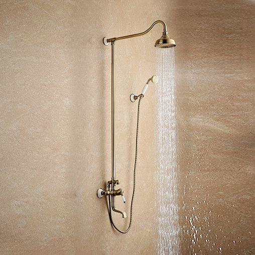 Душевая система Lemark Villa LM4862B, бронза фото