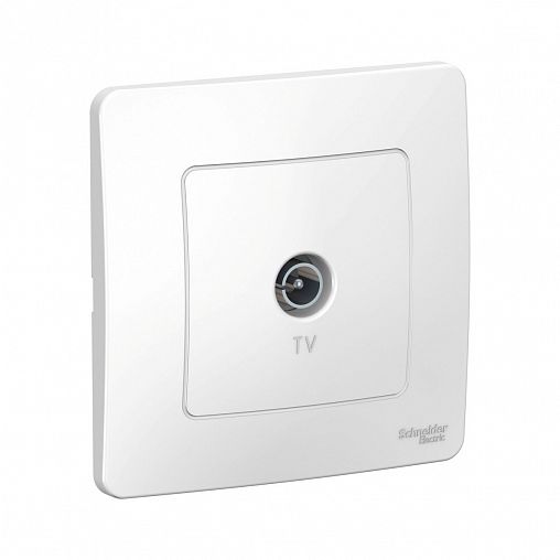 Розетка ТВ Systeme (Schneider) Electric Blanca BLNTS000011, встраиваемая, белая фото
