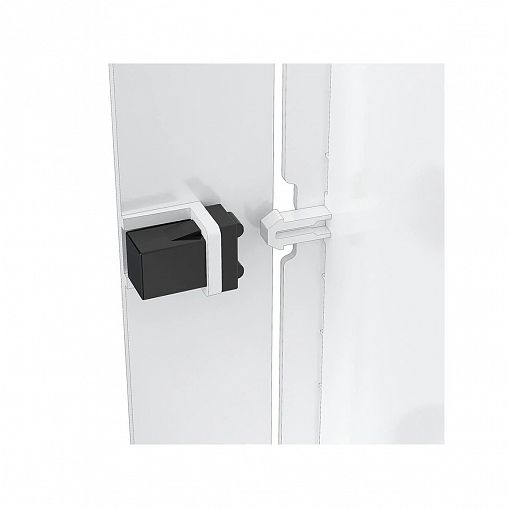 Люк-дверца ревизионная Evecs L4040N, ABS-пластик, нажимная, с фланцем 400 x 400 мм, 427 x 427 мм фото