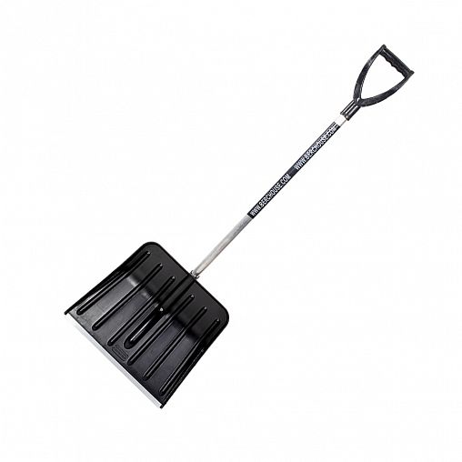 Лопата для уборки снега Berchouse №16, со съемным алюминиевым черенком, 430 x 440 мм фото