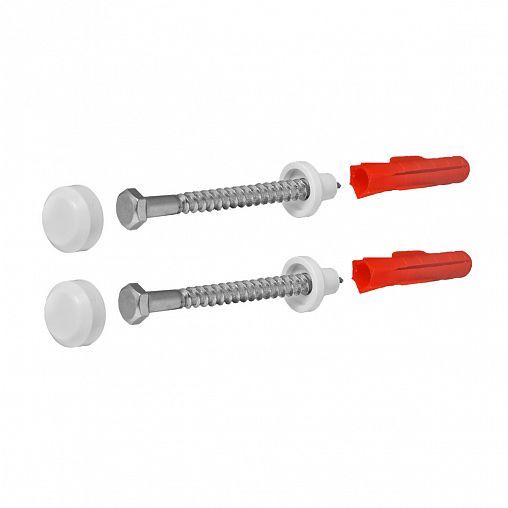 Крепление для унитаза к полу MasterProf, белое фото