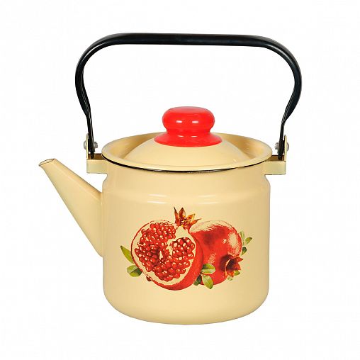 Чайник эмалированный СтальЭмаль, 2 л, с декором фото