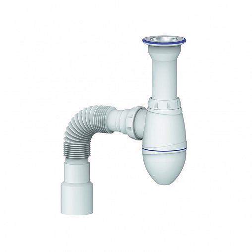 Сифон бутылочный Unicorn А120, 1 1/2" x 40 мм, с литым выпуском фото