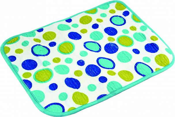 Коврик для сушки посуды Рыжий кот, 40 x 25 см, микрофибра фото