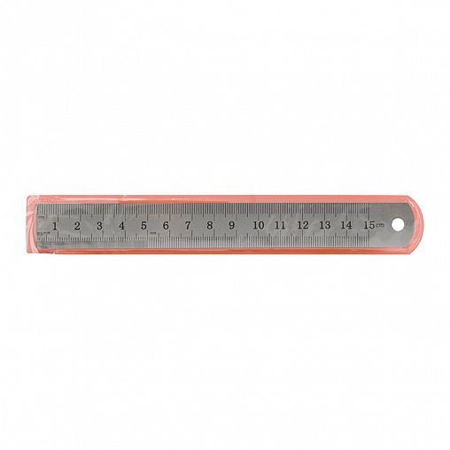 Линейка Park, двухсторонняя шкала, нержавеющая сталь, 150 мм фото