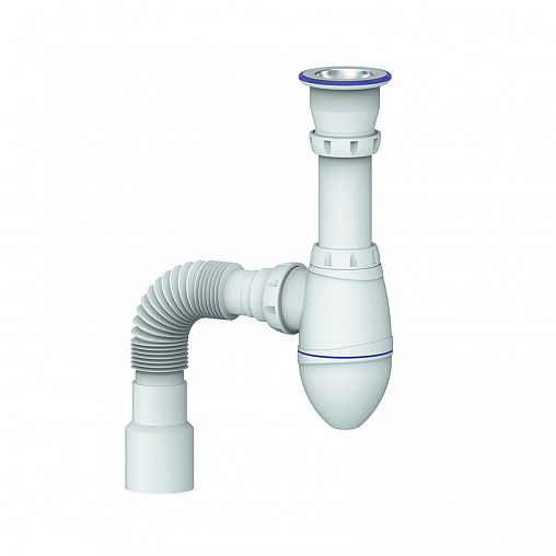 Сифон бутылочный Unicorn А220, 1 1/2" x 40 мм, с выпуском фото