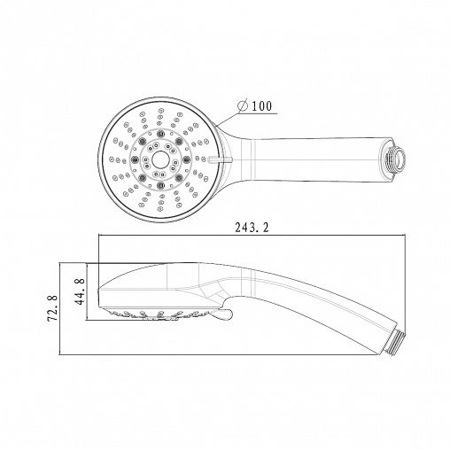 Лейка для душа Lemark LM0135C, 5 режимов фото