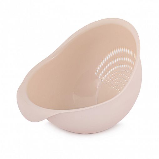 Сито-дуршлаг Альтернатива, 24,5 x 21,5 x 19,5 см, бежевый фото