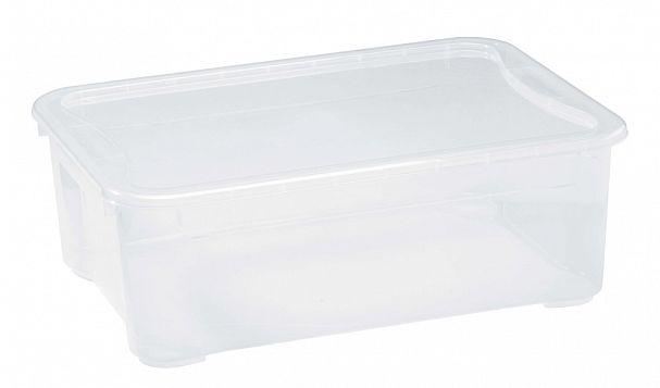 Ящик универсальный Econova Кристалл M, 555 x 390 x 190 мм, прозрачный фото