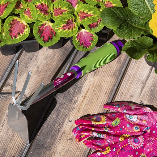 Мотыжка двойная Don Gazon, 3 зуба, 310 мм фото