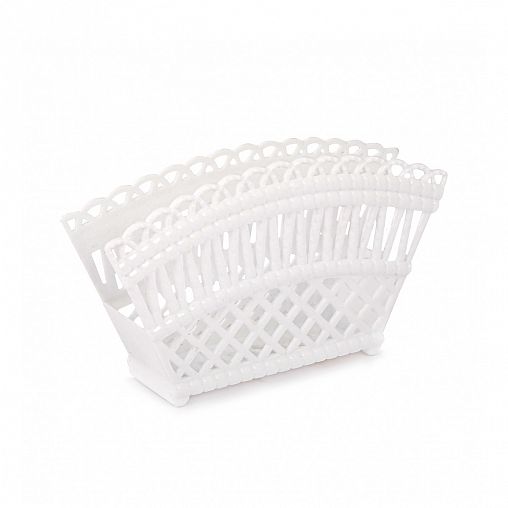 Салфетница Альтернатива Семь Злаков, 16,5 x 3,5 x 9 см, белая фото