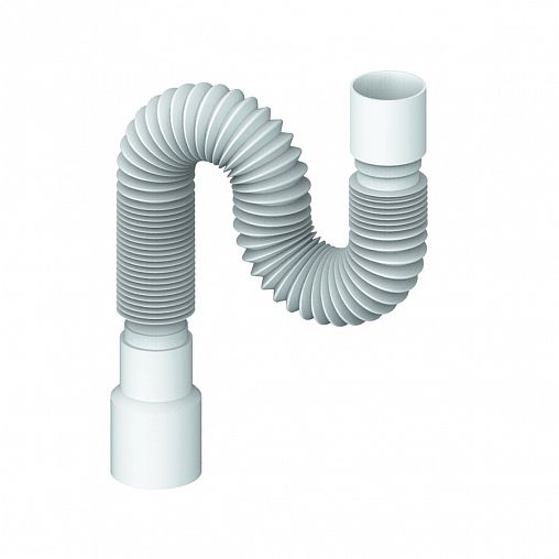 Трубка гофрированная Unicorn D80, 40 x 40/50 мм, 800 мм фото