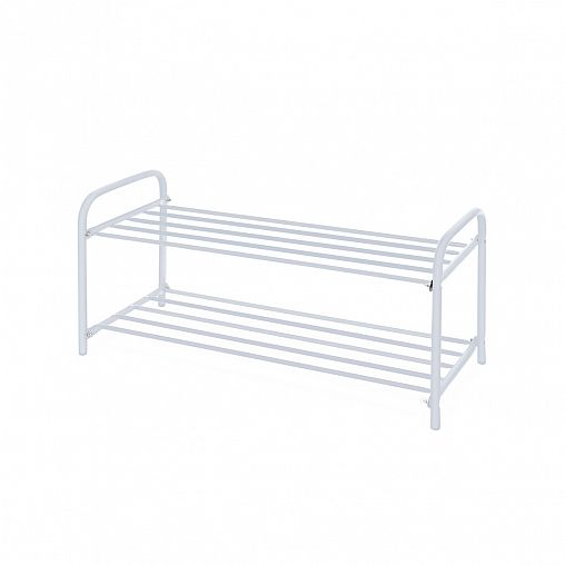 Этажерка для обуви Nika Комфорт 2, 2 полки, 79 x 33 x 36 см, матовый серый фото