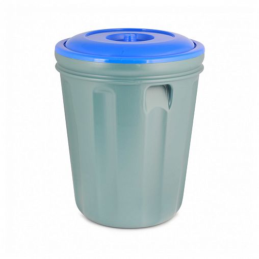Бак круглый Альтернатива Эконом, с крышкой, 60 л, микс фото