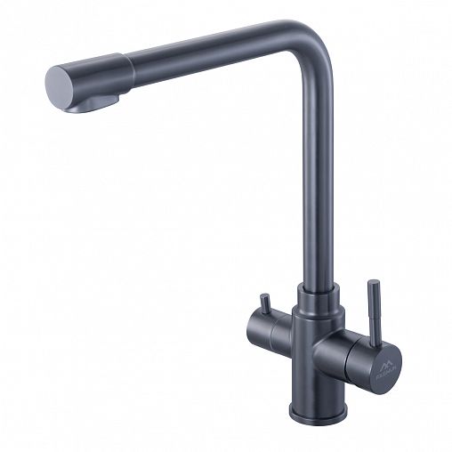Смеситель для кухни Fashun A54309-17, с подключением к фильтру, графит фото