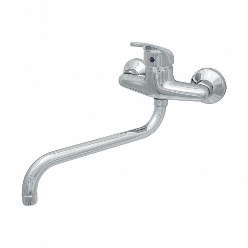 Смеситель для кухни настенный Центр Сантехники Эко ЦС-СМ 294-2 D35 М42, хром фото