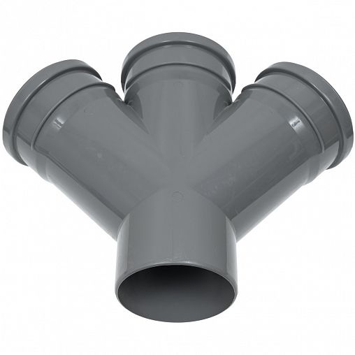 Крестовина канализационная Lammin, 110 x 110/45° фото