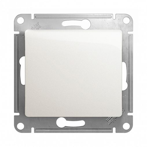 Выключатель перекрестный Systeme Electric Glossa, проходной, 10 А, перламутр фото