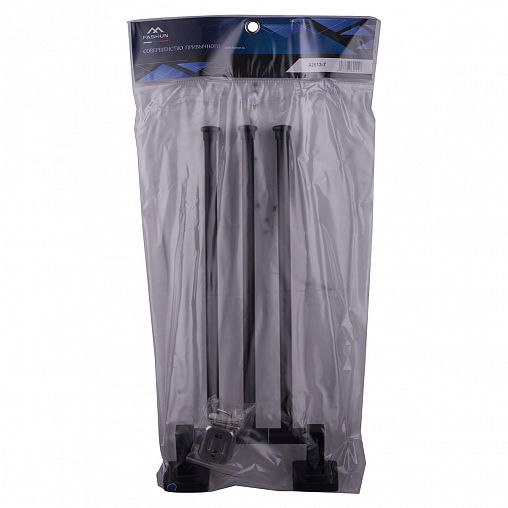 Полотенцедержатель поворотный Fashun A2613-7, тройной, черный фото