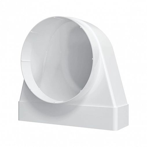 Соединитель плоского воздуховода с круглым Era, пластик, 204 x 60/d 100 мм фото