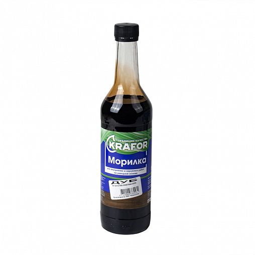 Морилка неводная Krafor, для тонирования и защиты деревянных изделий, 0,5 л, дуб фото