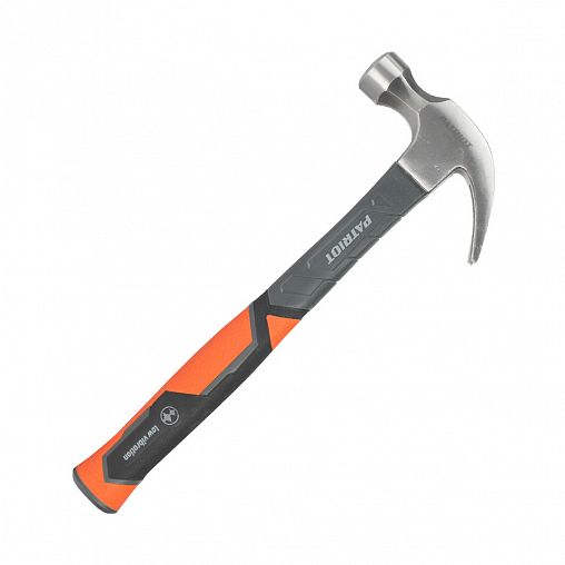 Молоток-гвоздодер Patriot СHF-570, фиберглассовая обрезиненная рукоятка, 570 г фото