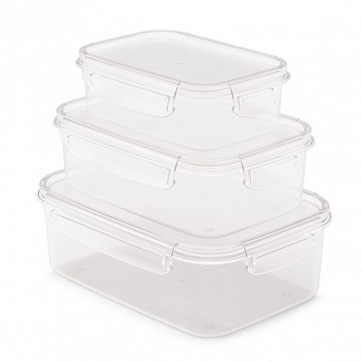 Набор контейнеров для СВЧ Альтернатива Прайм, (0,5 л + 1 л + 1,6 л) фото