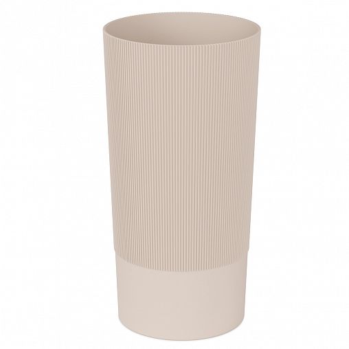 Ваза для цветов под срезку Альтернатива Версаль, пластиковая, 40 см, бежевый фото