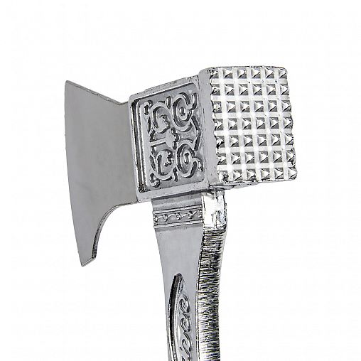 Молоток-топорик для мяса Мультидом Ретро, алюминиевый фото