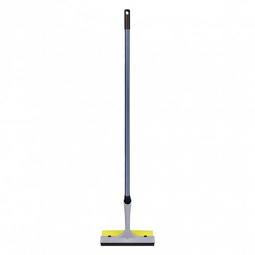 Щетка для мытья окон Spin&Clean Step, с водосгоном, телескопическая ручка 150 см, серебряный фото