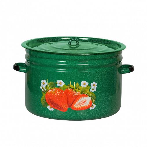 Бак эмалированный СтальЭмаль, 24 л, с декором фото