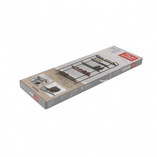 Подставка для обуви ЗМИ Верона 15, 5-ти полочная, 30 x 45 x 95 см, черная фото