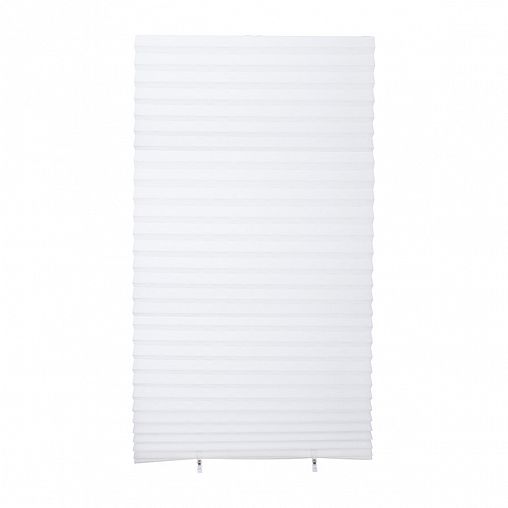 Штора плиссе самоклеящаяся Рыжий кот Skandi, 60 x 180 см, белая фото