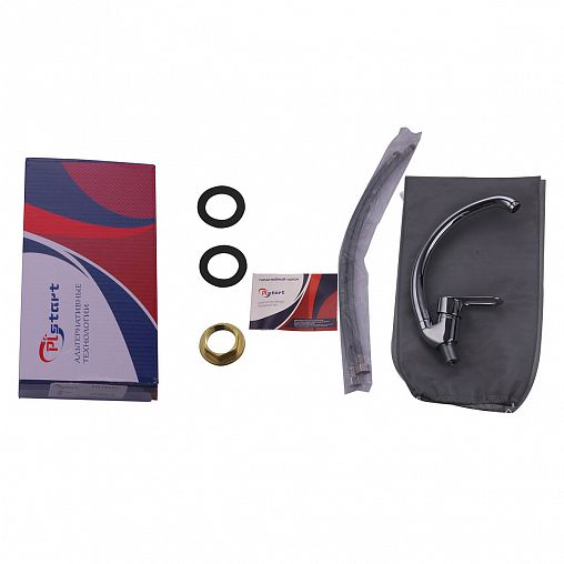 Смеситель для кухни PLStart PD41083, хром фото