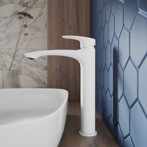 Смеситель для раковины Milardo Rora, белый матовый фото