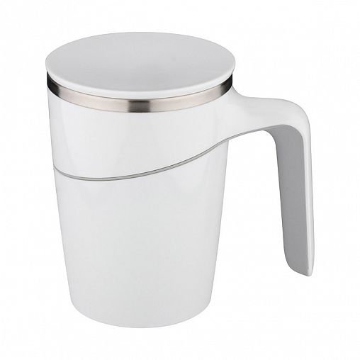 Термокружка Leonord Magnifik, нержавеющая сталь, 0,47 л, белая фото