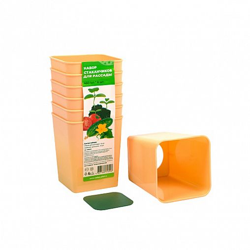 Набор стаканчиков для рассады Радиан, 460 мл, 6 шт фото