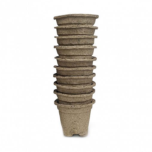 Торфяные горшочки ГазонCity, с улучшенным дном, 80 x 80 мм, 10 шт фото