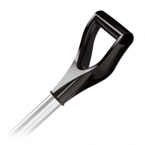 Лопата для уборки снега Альтернатива М8833, с алюминиевым черенком, 430 x 420 мм, синяя фото