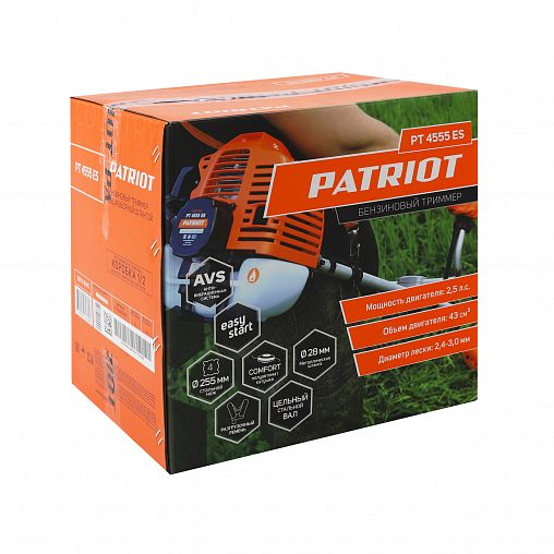 Триммер бензиновый Patriot PT 4555ES Country, 2,5 л.с. фото