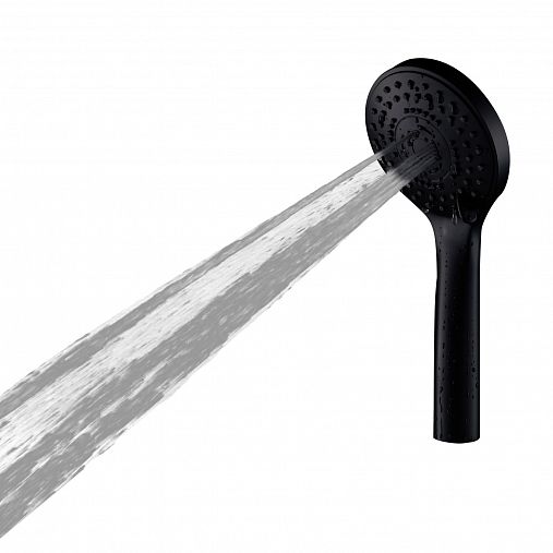 Лейка для душа Fashun A023-7, 5 режимов, черная фото