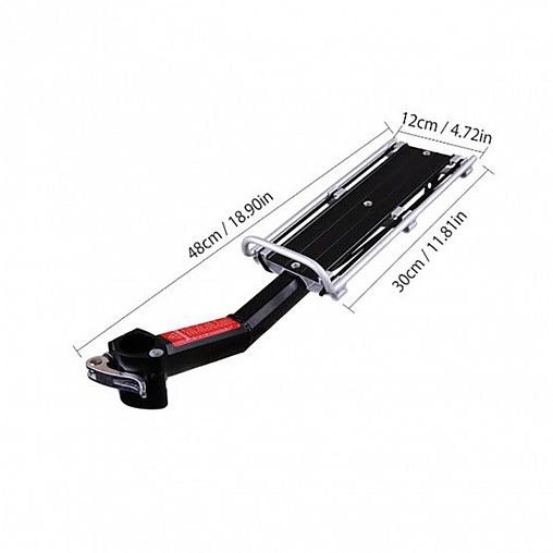 Багажник для велосипеда задний Ecos VEL-04, 48 x 12 см фото