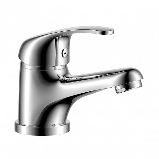 Смеситель для раковины с коротким изливом Rossinka Y35-11, однорычажный, хром фото