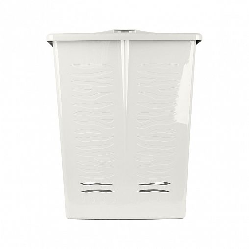 Корзина для белья Keeplex Regular, с крышкой, 60 л, белое облако фото