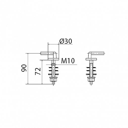 Комплект креплений для сиденья унитаза VIRPlast Виктория фото