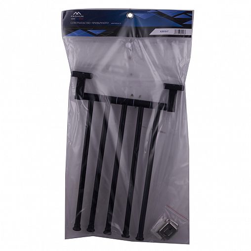 Полотенцедержатель поворотный Fashun A2615-7, пятерной, черный фото