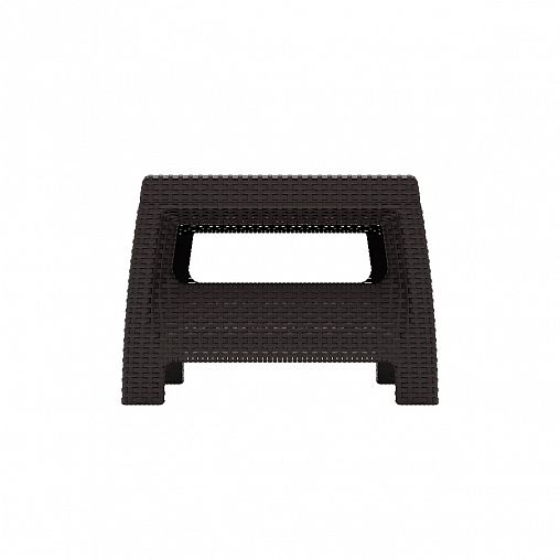 Стол садовый Альтернатива Ротанг плюс, 76,5 x 57 x 42 см, мокко фото